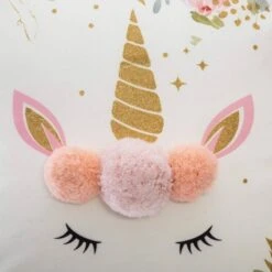 Coussin Licorne à Pompons -Literie Magasin 1e0e6ff9cbc74d9fad2c63ed535b9261
