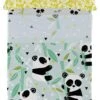 Panda Garden Blue Parure Drap 160x270 Cm