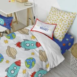 Space Rocket Set Housse Couette 135/140 8 Space Rocket Set Housse Couette 135/140 -Literie Magasin 407ef23ea79f4869809b0ef150414438