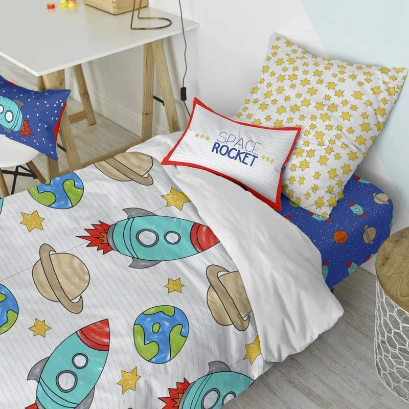 Space Rocket Set Housse Couette 135/140 3 Space Rocket Set Housse Couette 135/140 – Image 3