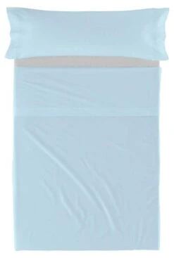 Basic Parure Drap 160x270 Cm Bleu