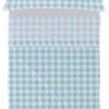 Basic Vichy Parure Drap 160x270 Cm Bleu