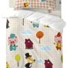 Piggys Vichy Set Housse Couette 115x145