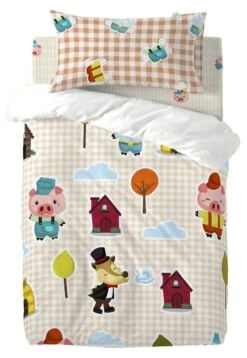 Piggys Vichy Set Housse Couette 115x145