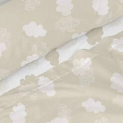 Basic Clouds Parure Drap 160x270 Cm Beige 7 Basic Clouds Parure Drap 160x270 Cm Beige -Literie Magasin 76210ae73bf1496bb7f7e4d287b03421