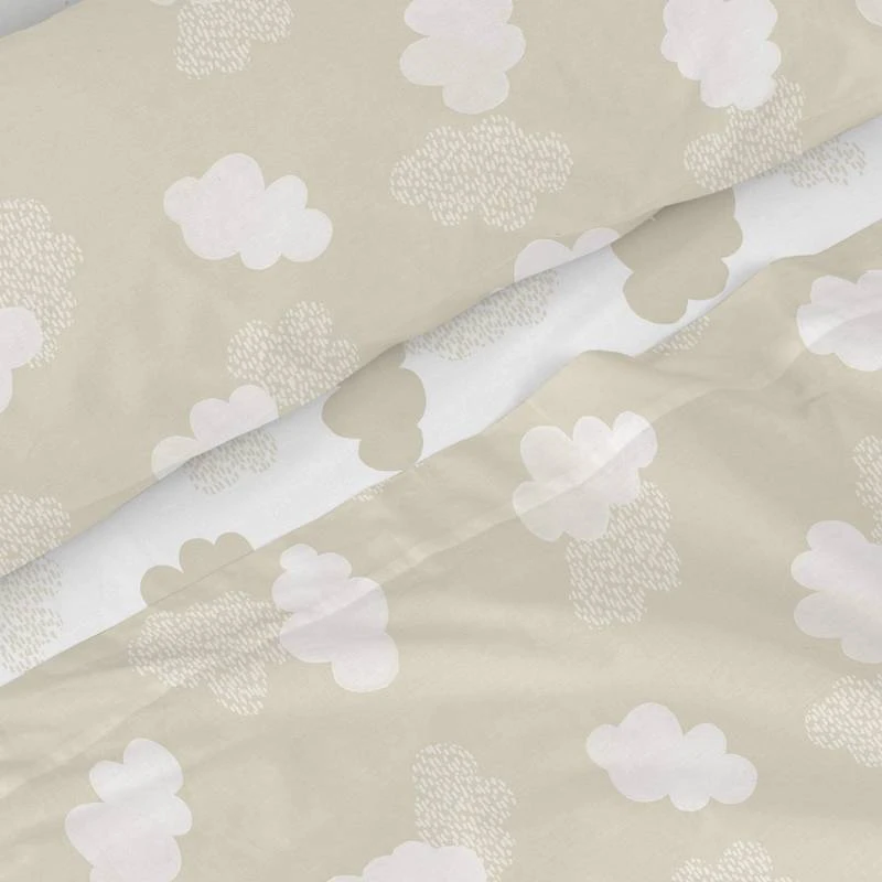 Basic Clouds Parure Drap 160x270 Cm Beige 3 Basic Clouds Parure Drap 160x270 Cm Beige – Image 3
