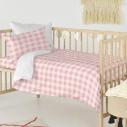 Basic Vichy Set Housse Couette Berceau 100x120 8 Basic Vichy Set Housse Couette Berceau 100x120 -Literie Magasin 786f34bfd98048728a56f9ba3c2f2f0d