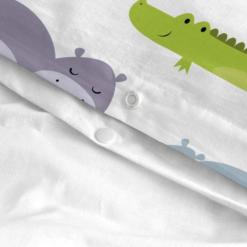 Hippo Set Housse Couette Berceau 100x135 5 Hippo Set Housse Couette Berceau 100x135 – Image 5