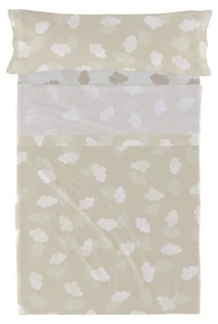 Basic Clouds Parure Drap 160x270 Cm Beige