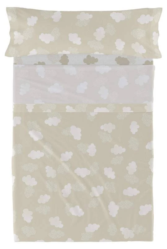 Basic Clouds Parure Drap 160x270 Cm Beige 1 Basic Clouds Parure Drap 160x270 Cm Beige