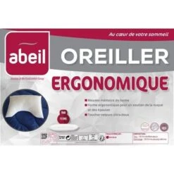 ABEIL Oreiller Ergonomique A Mémoire De Forme 40x60cm -Literie Magasin abeil oreiller ergonomique a memoire de forme 40x60cm 3087880021988 427388
