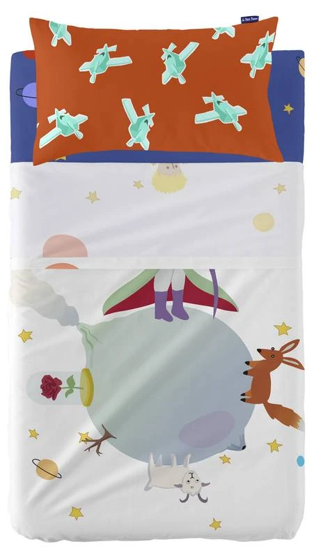 Le Petit Prince Set Drap Berceau 100x130 1 Le Petit Prince Set Drap Berceau 100x130