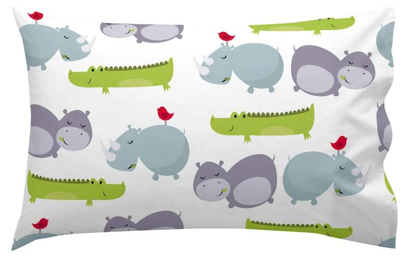 Hippo Set Housse Couette Berceau 100x135 4 Hippo Set Housse Couette Berceau 100x135 – Image 4