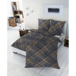 Parure De Lit Maspalomas -Literie Magasin bettwaesche maspalomas baumwollstoff basalt 135 x 200 cm kissen 80 x 80 cm 4651928