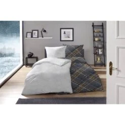 Parure De Lit Maspalomas -Literie Magasin bettwaesche maspalomas baumwollstoff basalt 135 x 200 cm kissen 80 x 80 cm 4651936