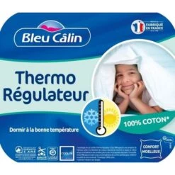 BLEU CALIN Lot De 2 Oreillers Thermorégulateurs Cool'in - 100% Coton - 60 X 60 Cm -Literie Magasin bleu calin lot de 2 oreillers thermoregulateurs cool in 100 coton 60 x 60 cm 3153633434463 513585