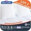 BLEU CALIN Lot De 2 Oreillers Volumineux 60x60 Cm Blanc
