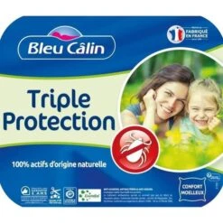 BLEU CALIN Traversin ESSENTIAL By PRONEEM - 100% Coton Traité Pur Essential  - 140 Cm