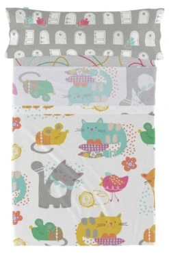 Cat & Mouse Parure Drap 160x270 Cm