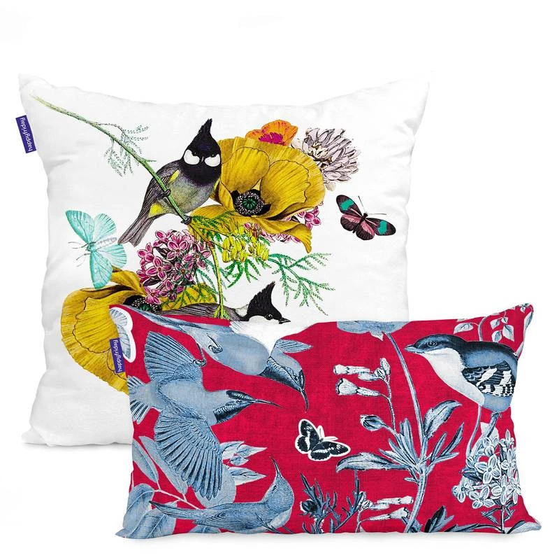 Birds Of Paradise Housse Coussin X2 1 Birds Of Paradise Housse Coussin X2