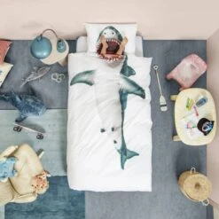 Snurk Parure De Lit Requin - 1 Personne -Literie Magasin c80e3ad7794b4fcb9961e68c54211388