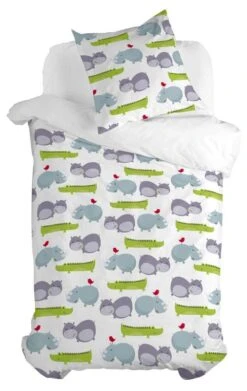 Hippo Parure Housse Couette 135/140x200