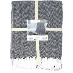 CMP Plaid Jacquard M6 Coton - 125x150 Cm - Marine -Literie Magasin cmp plaid jacquard m6 coton 125x150 cm marine 3664944308874 1013534