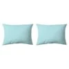 COTE DECO Lot De 2 Taies D'Oreillers Microfibre 50x70 Cm - Bleu Aqua