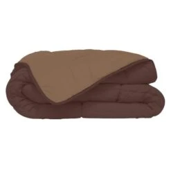 Couette Microfibre 400g/m² CALGARY Choco & Moka 240x260cm