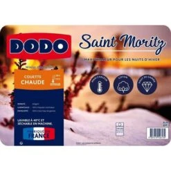 Couette - Saint Moritz - 240 X 260 Cm - Chaude - 100% Polyester - 2 Personnes - Blanc - DODO -Literie Magasin couette saint moritz 240 x 260 cm chaude 100 polyester 2 personnes blanc dodo 3307419546158 1105170