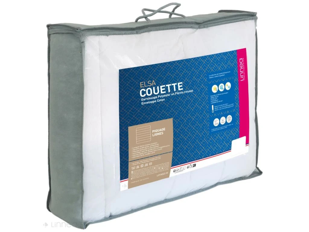 Couette 140x200 Cm Hiver ELSA Garnissage Fibre Polyester 400 G/m2 4 Couette 140x200 Cm Hiver ELSA Garnissage Fibre Polyester 400 G/m2 – Image 4