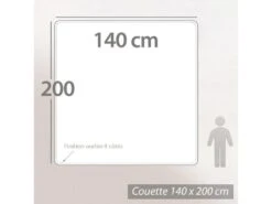 Couette 140x200 Cm Hiver BAMBOO Garnissage Viscose De Bambou 400 G/m2 -Literie Magasin couette 10674183