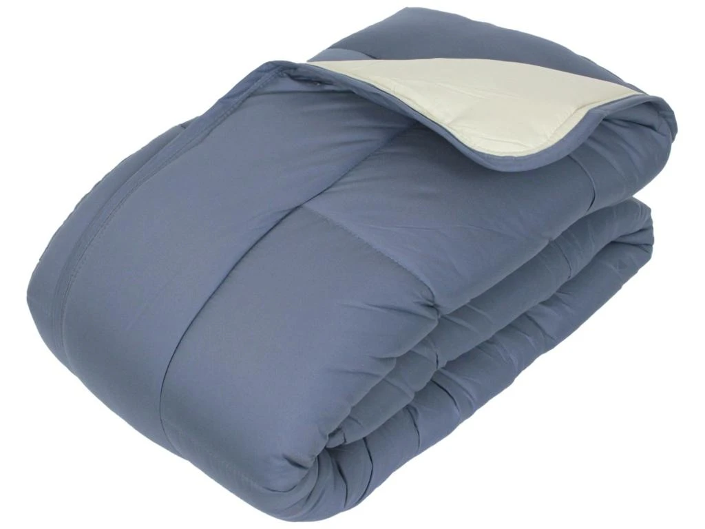 Couette Hiver 140x200 Cm COCOON BICOLORE Petrole/Mastic Garnissage Fibre Polyester 400 G/m2 1 Couette Hiver 140x200 Cm COCOON BICOLORE Petrole/Mastic Garnissage Fibre Polyester 400 G/m2