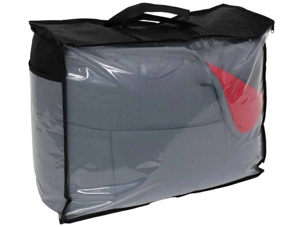 Couette Hiver 140x200 Cm COCOON BICOLORE Gris/Rouge Garnissage Fibre Polyester 400 G/m2 5 Couette Hiver 140x200 Cm COCOON BICOLORE Gris/Rouge Garnissage Fibre Polyester 400 G/m2 – Image 5