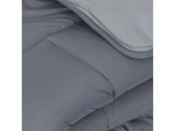 Couette Hiver 140x200 Cm COCOON BICOLORE Acier/Argent Garnissage Fibre Polyester 400 G/m2 -Literie Magasin couette 10884421