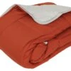 Couette Hiver 240x220 Cm COCOON BICOLORE Gingembre/Galet Garnissage Fibre Polyester 400 G/m2