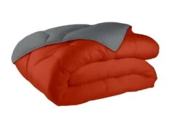 Couette Bicolore - 140 X 200 Cm - Terra Gris