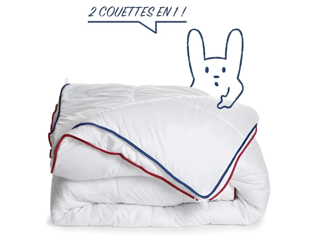 Couette 4 Saisons Anti-acariens - 3 Couettes En 1 - 240x260cm 5 Couette 4 Saisons Anti-acariens - 3 Couettes En 1 - 240x260cm – Image 5