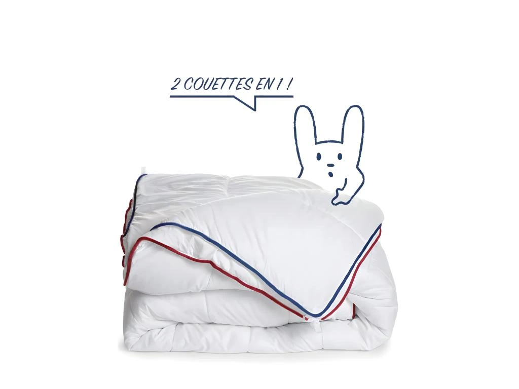 Couette 4 Saisons Anti-acariens - 3 Couettes En 1 - 220x240cm 5 Couette 4 Saisons Anti-acariens - 3 Couettes En 1 - 220x240cm – Image 5