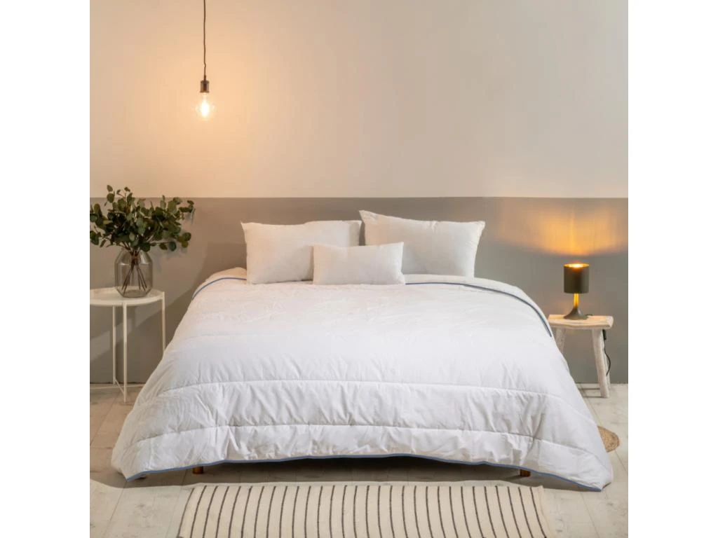 Pack 1 Personne Couette Tempérée 140x200cm+ 1 Oreiller 60x60cm 2 Pack 1 Personne Couette Tempérée 140x200cm+ 1 Oreiller 60x60cm – Image 2