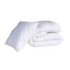 Pack Couette Mi-saison 350g Et Oreiller éco Naturel Moelleux Enveloppe Coton Bio Someo 140x200