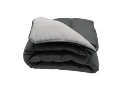 Couette Bicolore Chaude 350g Noir - Gris Clair 140x200