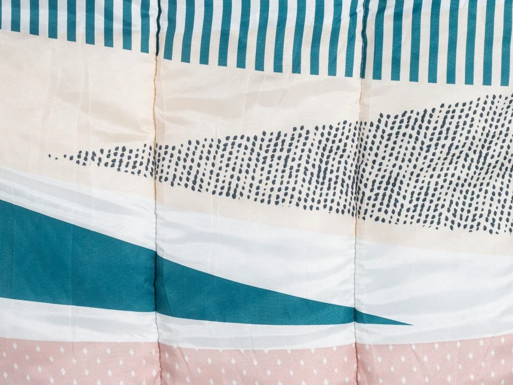 Couette Imprimée En Microfibre - 220 X 240 Cm - 350 Gr/m² - Motifs Géométriques - ALBANO 3 Couette Imprimée En Microfibre - 220 X 240 Cm - 350 Gr/m² - Motifs Géométriques - ALBANO – Image 3