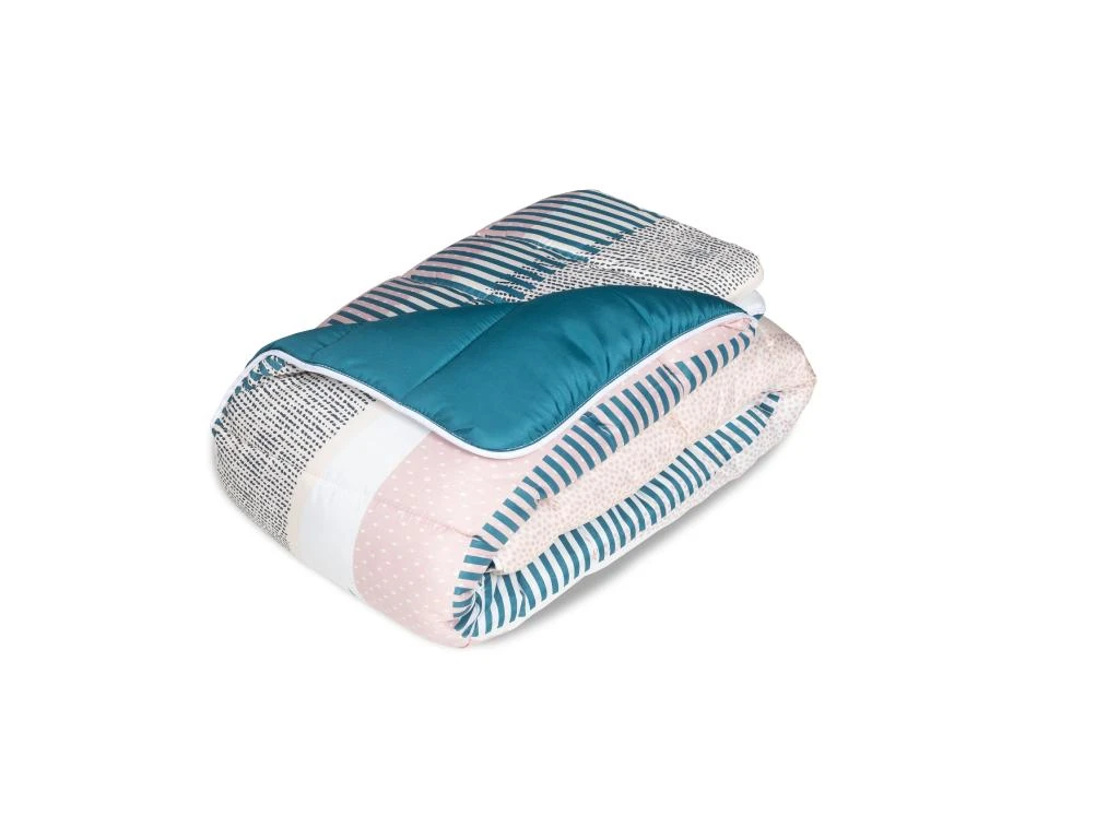 Couette Imprimée En Microfibre - 220 X 240 Cm - 350 Gr/m² - Motifs Géométriques - ALBANO 2 Couette Imprimée En Microfibre - 220 X 240 Cm - 350 Gr/m² - Motifs Géométriques - ALBANO – Image 2