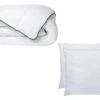 Pack Couette Tempérée 220 X 240 + 2 Oreillers 60 X 60 Cm - Anti-acariens Naturel Greencare - AZYLIA
