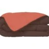 Couette Chaude Microfibre 400 Gr/m2 CALGARY Chocolat + Corail 220x240cm
