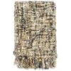 Couverture 160 X 210 Cm Noir/Beige/Blanc