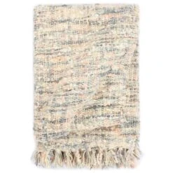 Couverture 220 X 250 Cm Rose/Blanc/Gris