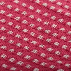 Couverture Coton à Carrés 220 X 250 Cm Rose -Literie Magasin couverture coton a carres 220 x 250 cm rose 3666722512176 606507