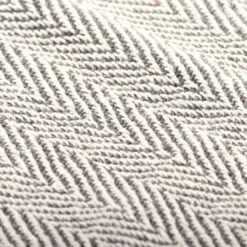 Couverture Coton à Chevrons 160 X 210 Cm Gris -Literie Magasin couverture coton a chevrons 160 x 210 cm gris 3666722512251 606434